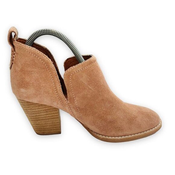 Jeffrey Campbell Rosalee Ankle Booties Blush Pink Suede Women's 6 - Picture 7 of 10